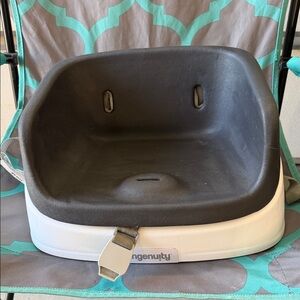 Ingenuity Gray and White Travel  Booster Seat Insert